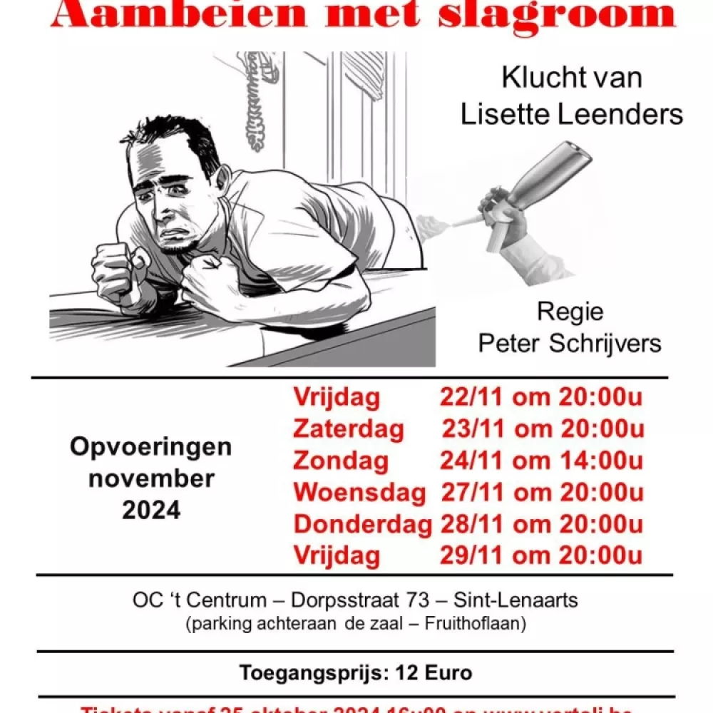 Aambeien met slagroom 2024